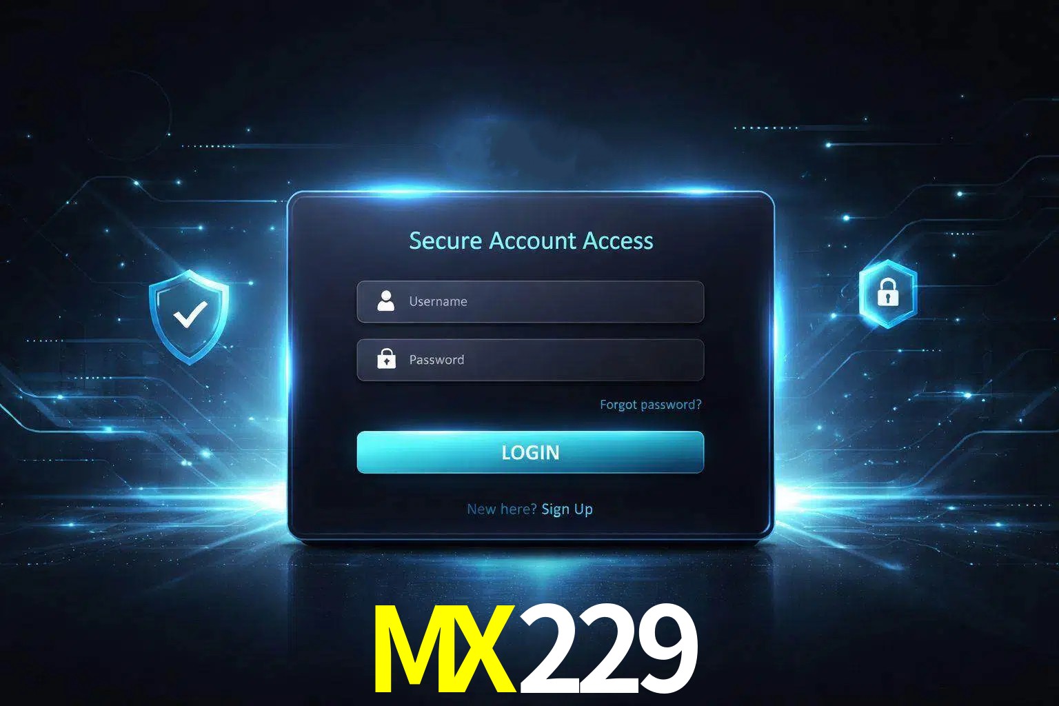 Pantalla de inicio de sesión de cuenta MX229 para usuarios en México